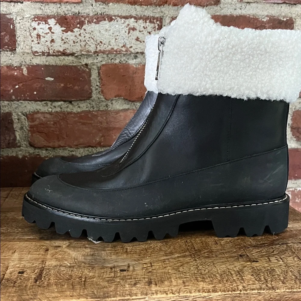 J. Crew Black and White Winter Boots new boots never worn - Picture 2 of 13